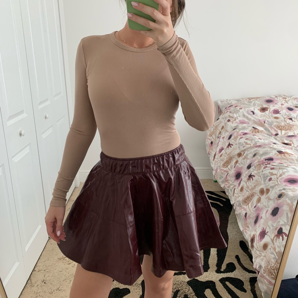 H&M Edition Burgundy Skirt
